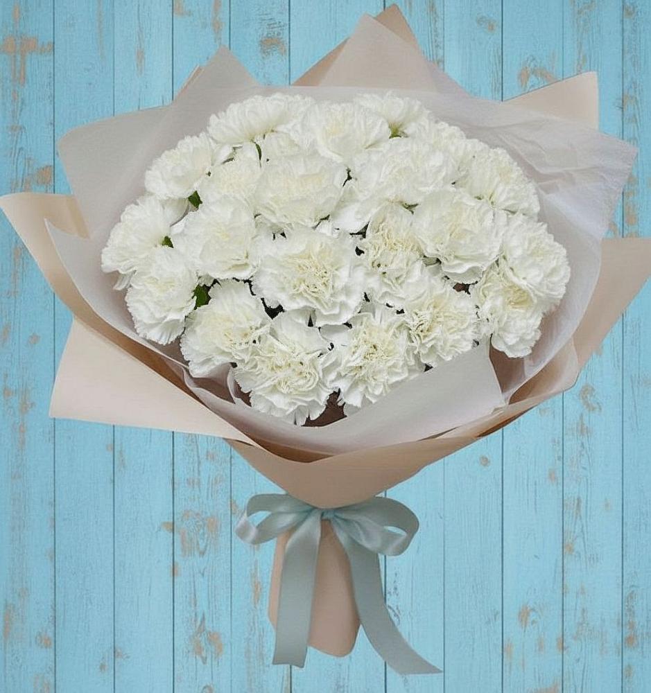 Букет цветов из: Гвоздики в Левошево