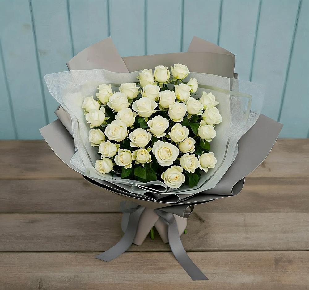 Букет Белоснежная нежность в Левошево