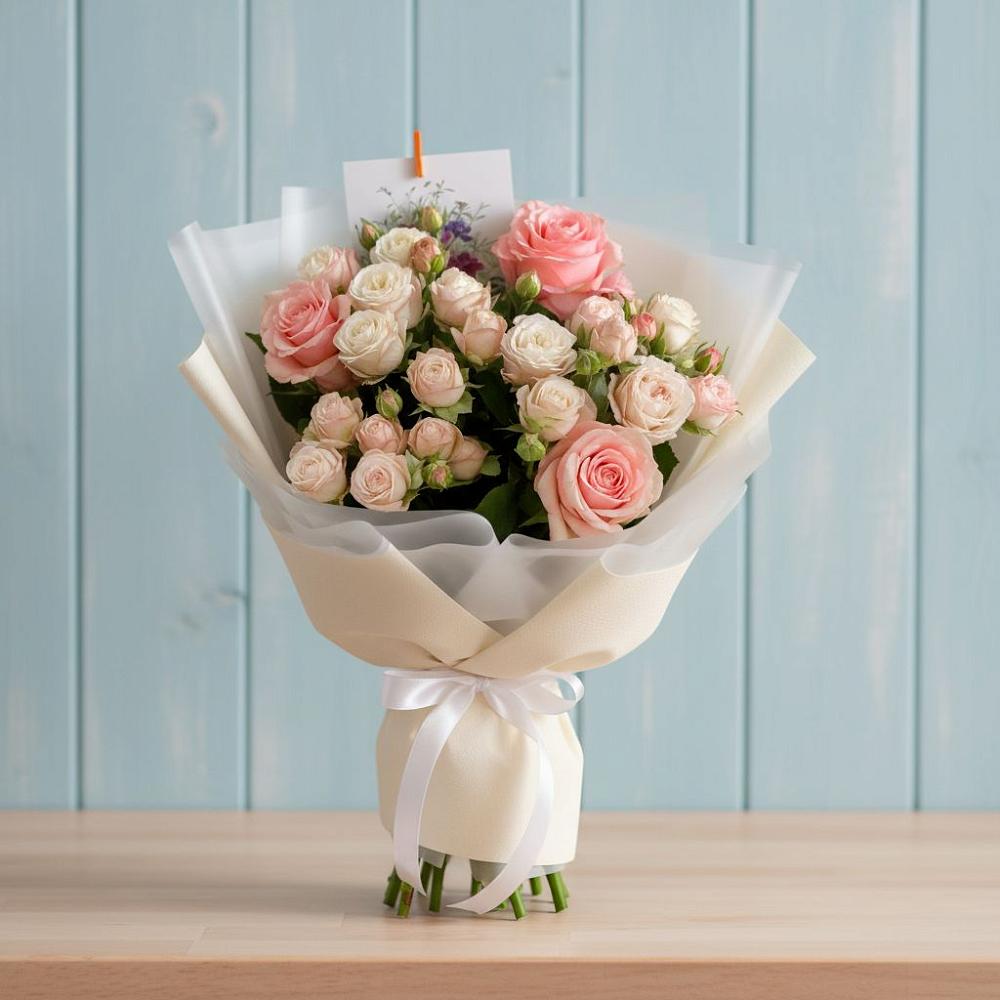 Букет цветов из: Розы в Левошево