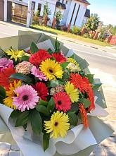 Букет цветов из:  Герберы #REPLACE_PRED# Левошево