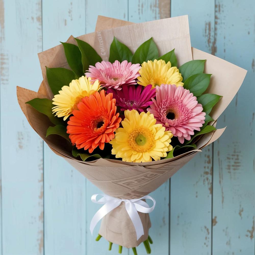 Букет цветов из: Герберы в Левошево