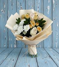 Букет цветов из:  Розы и Хризантемы в Левошево