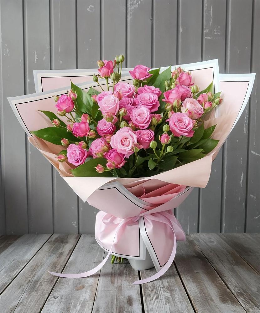 Букет Розовый кустик в Левошево