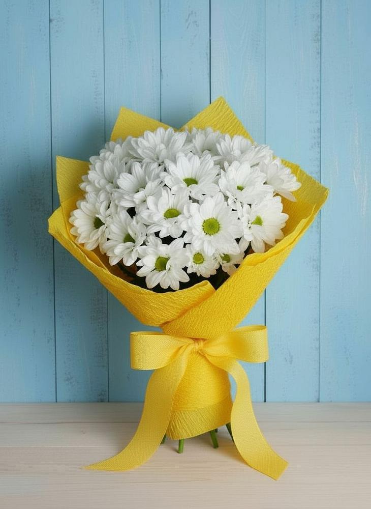 Букет цветов из: Хризантемы в Левошево