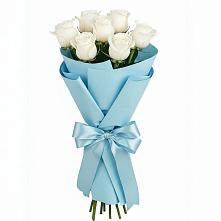 Букет 7 белых роз Проуд #REPLACE_PRED# Левошево