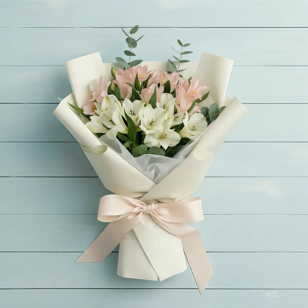 Букет цветов из: Альстромерии в Левошево