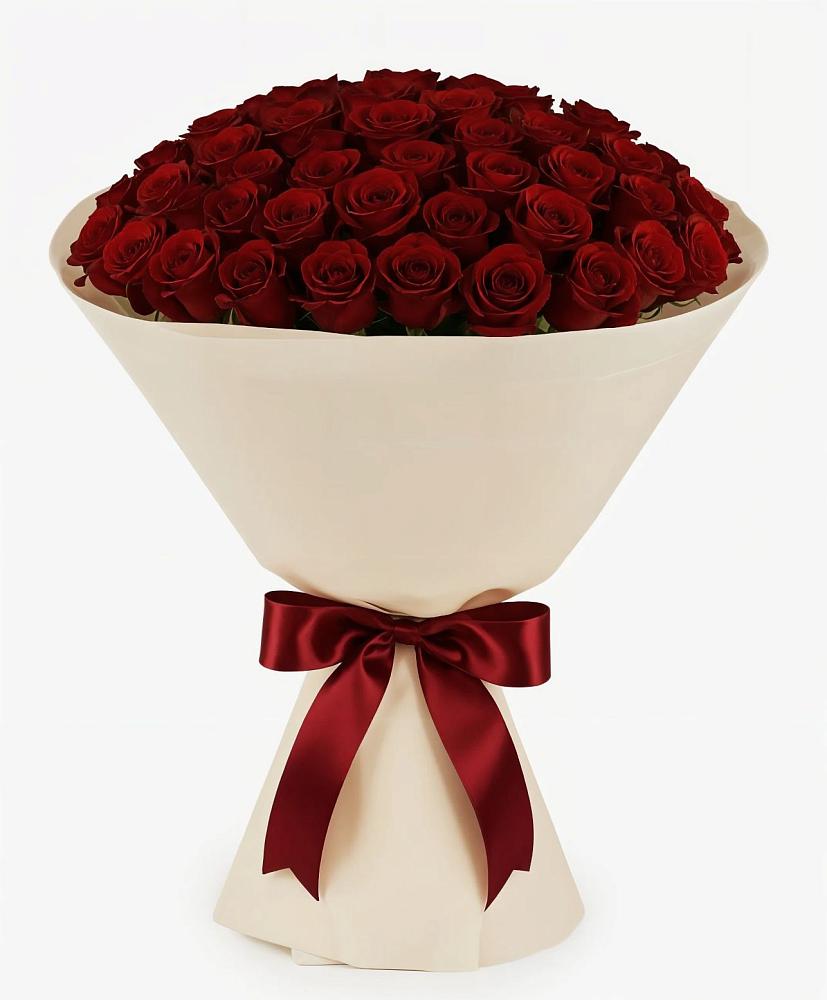 Букет 101 Бордовая роза Блэк Бакарра в Левошево