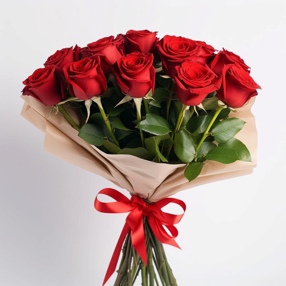Букет 11 Красных роз Эдлесс Лав в Левошево